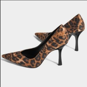 Bershka Animal print stiletto heels size 39